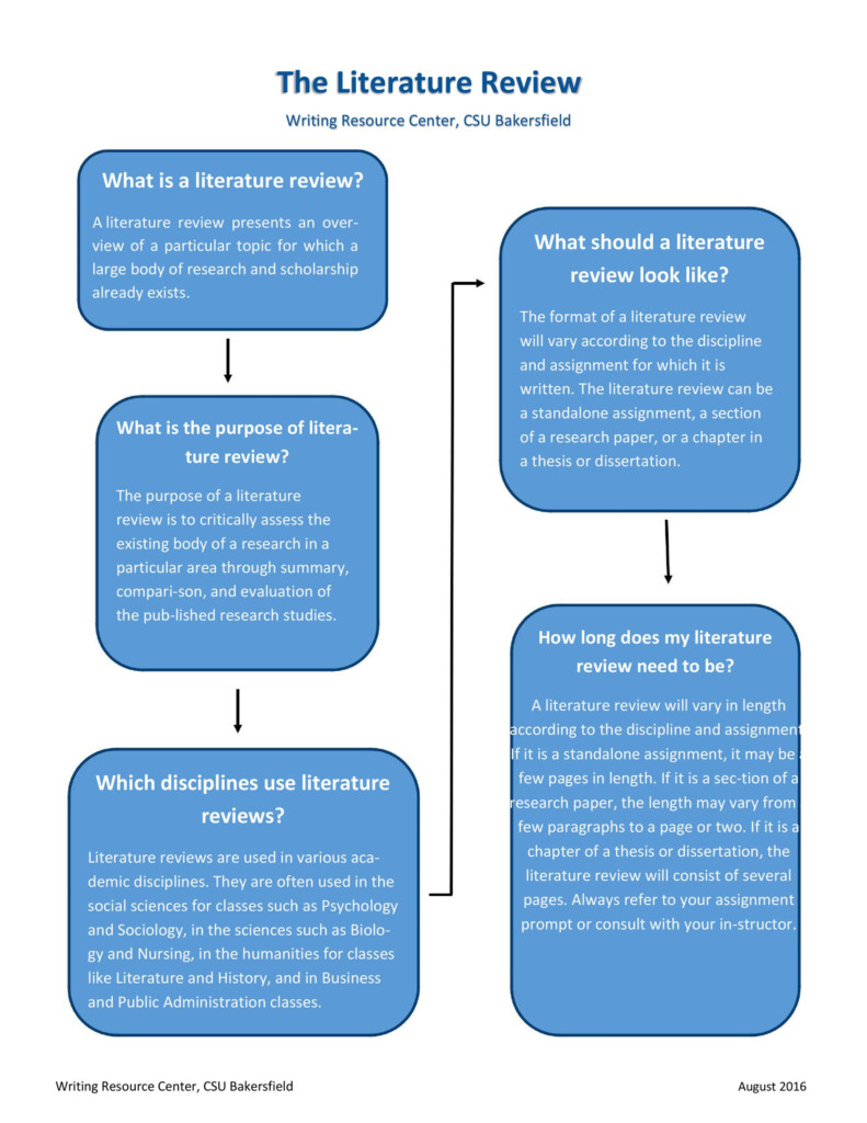 50 Smart Literature Review Templates APA TemplateLab