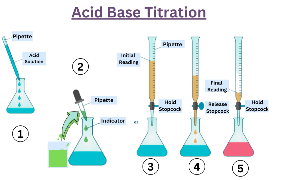 Acid Base Titration Working Principle Process Types And Indicators