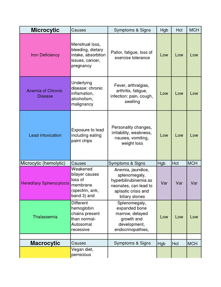 Anemia Diagnosis Flow Chart