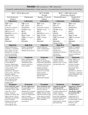 Anemia Flow Chart docx Anemia RBC Production RBC Destruction 