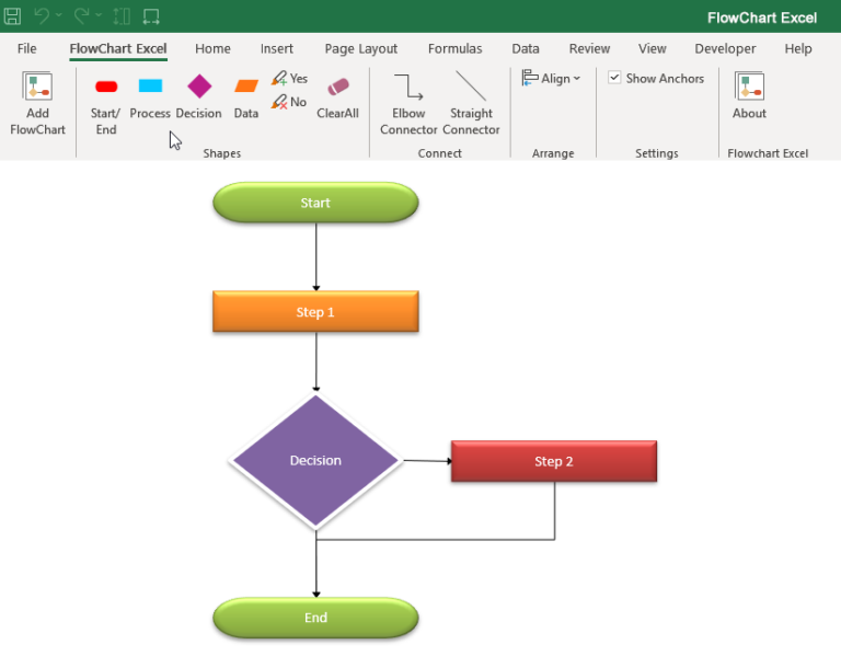 Automated Flowchart Maker InfinityExcel