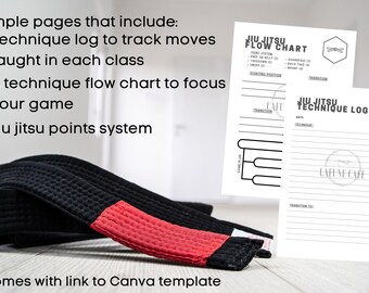 Bjj Flow Chart Etsy