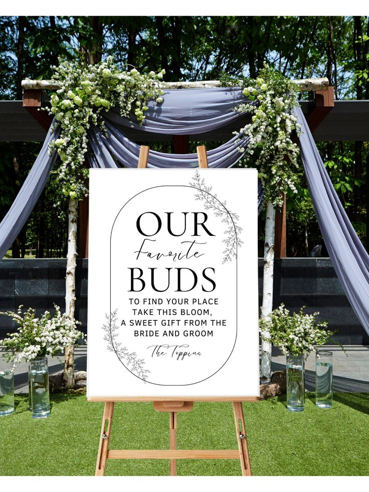 Bud Vases Seating Chart Sign Wedding Flower Vase Name Chart Bud 
