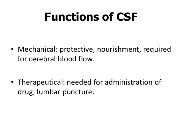 Cerebrospinal Fluid Flow Chart A Visual Reference Of Charts Chart Master