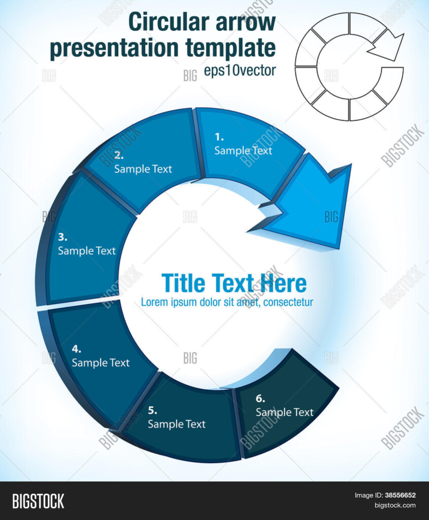 Circular Arrow Pictogram Flow Vector Photo Bigstock
