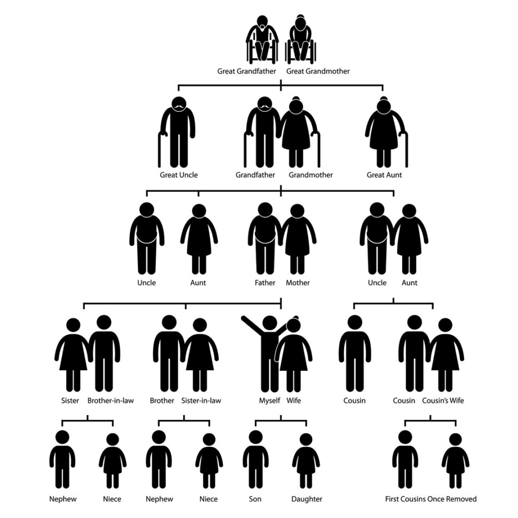 Family Ancestor Tree Flow Chart Genealogy Organization Etsy