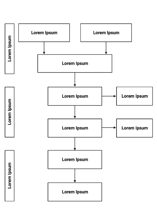 Flow Chart 6 Levels Vertical Black And White BioRender Science 