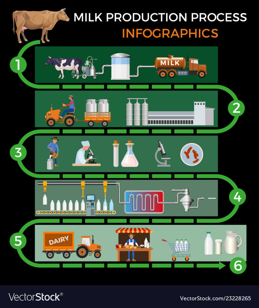 Flow Chart Of Milk Production Process Design Talk