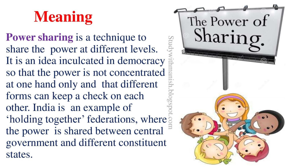 Flow Chart Of Power Sharing Class 10