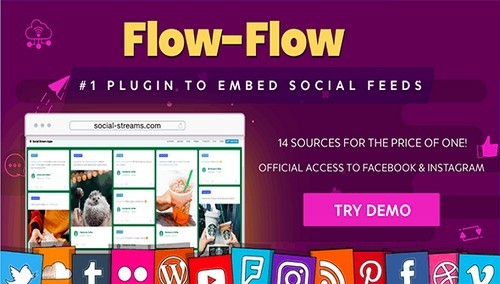 Flow Flow WordPress Social Stream Plugin 99Plugs