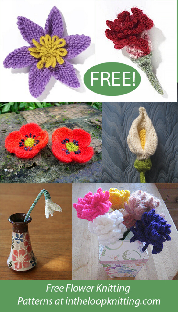 Flower Knitting Patterns In The Loop Knitting 41 OFF