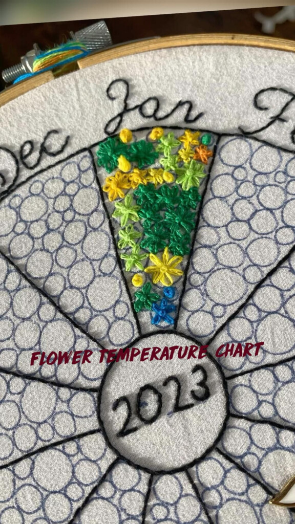 Flower Temperature Chart Choose Colors To Represent High Temp For Day 
