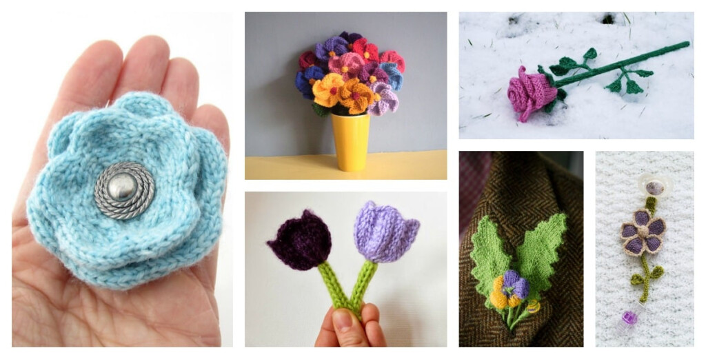 Free Knitting Flower Patterns Best Flower Site