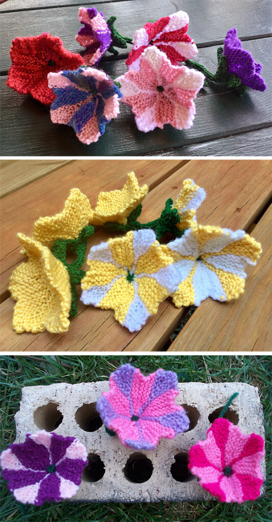 Free Knitting Flower Patterns Best Flower Site