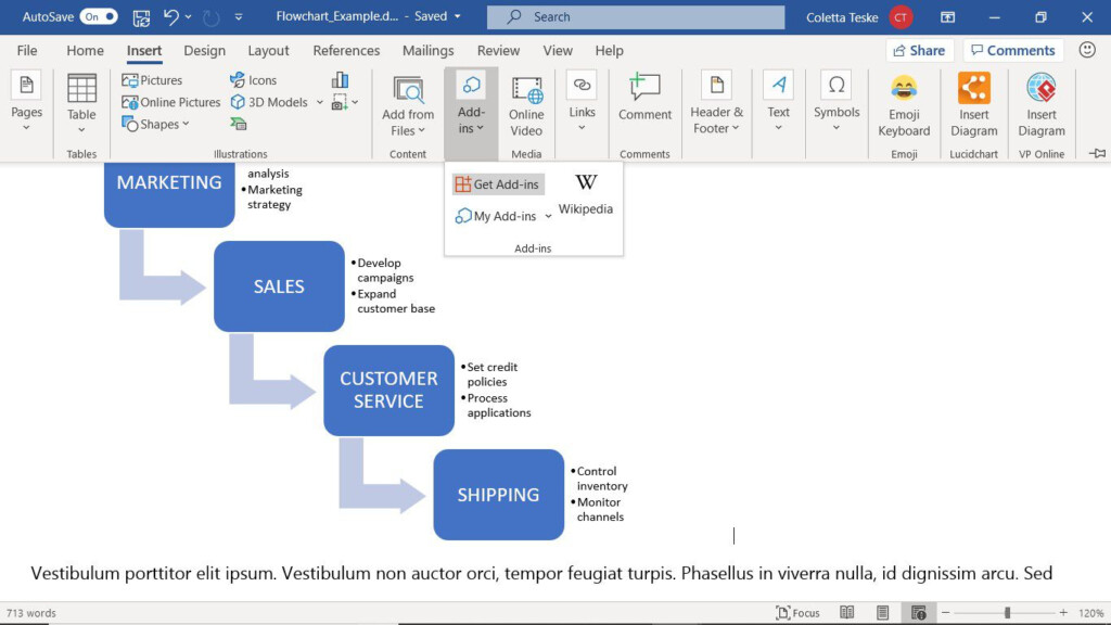 How To Draw Flow Chart In Ms Word Chart Walls Images Vrogue co