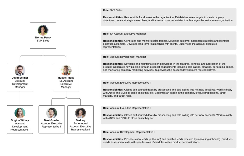 It Roles And Responsibilities Chart