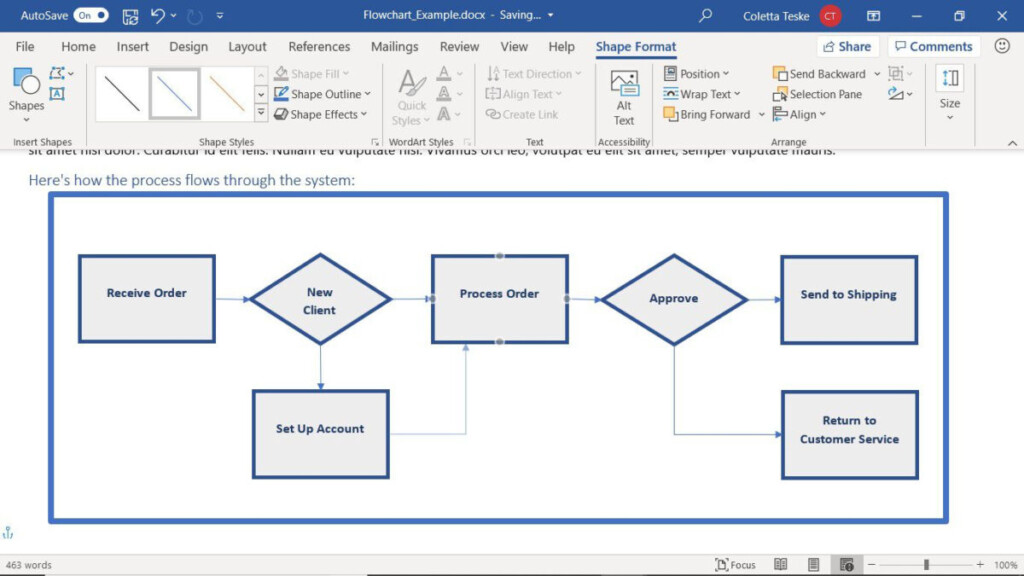 Ms Word Flowchart Flowchart Flow Chart Templates Audiopinions Overtime