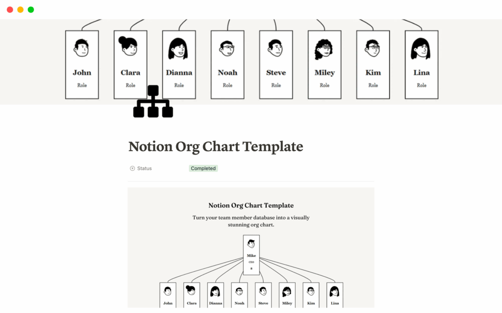 Notion Org Chart Template Template Notion Marketplace