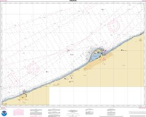 OceanGrafix NOAA Nautical Chart 14824OG Sixteenmile Creek To Conneaut 