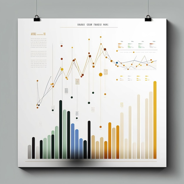 Premium AI Image Ai Generated Illustration Finance Report Graph Bar Chart
