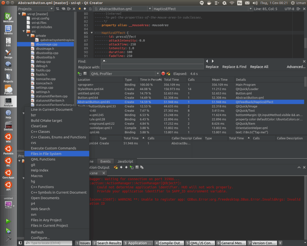Qt Creator Open Source Acmenipod
