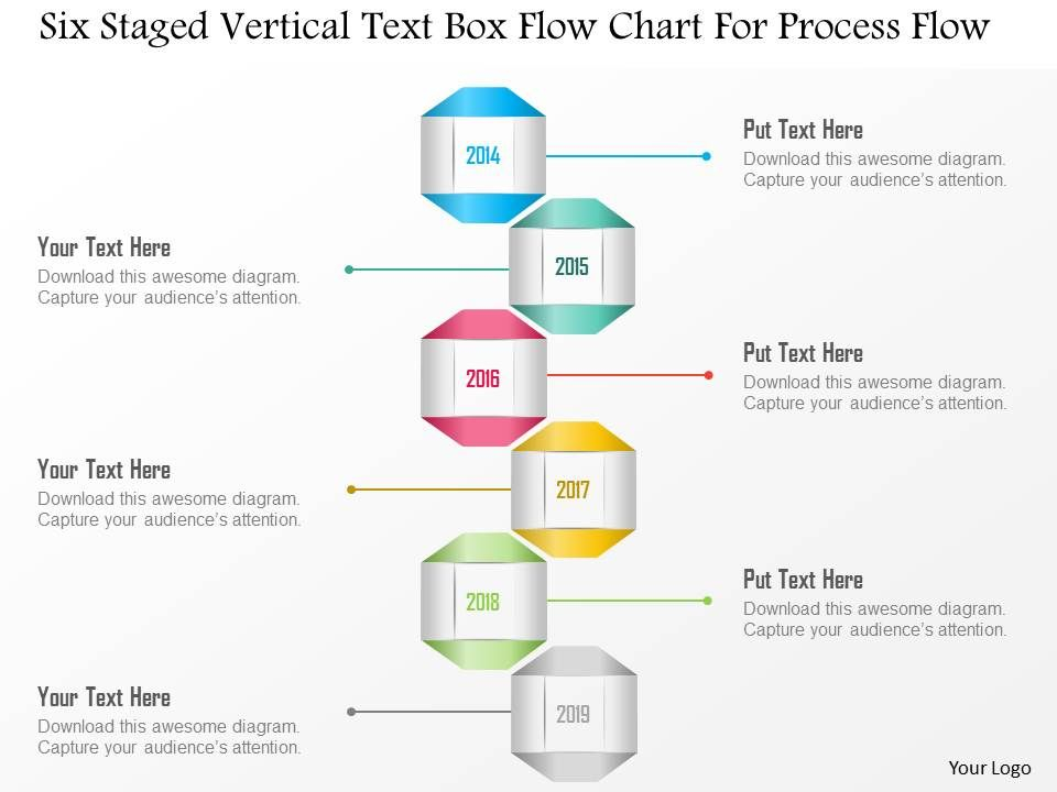 Sample Flow Chart Process Flow 1214 Six Staged Vertical Text Box Flow 