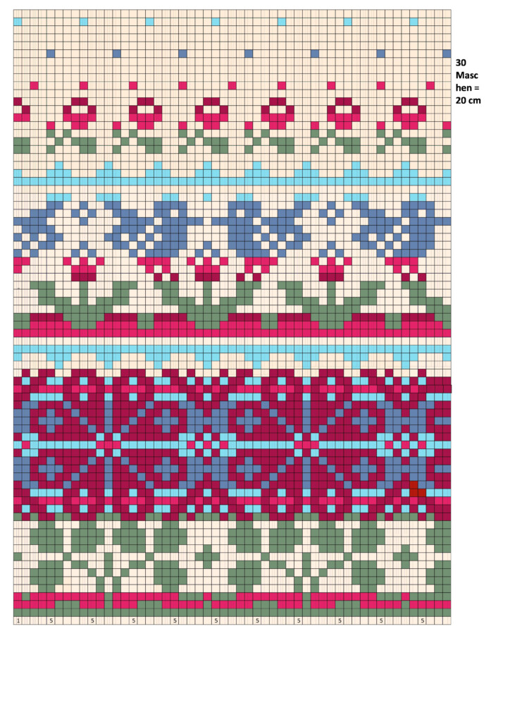 Simple Fair Isle Pattern Chart