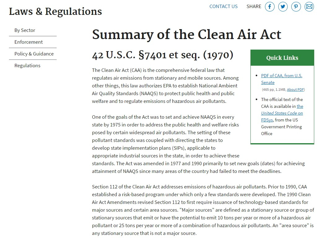 Summary Of The Clean Air Act Alternative Fuel Toolkit