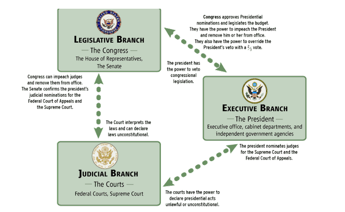 Three Branches Of Government Flow Chart