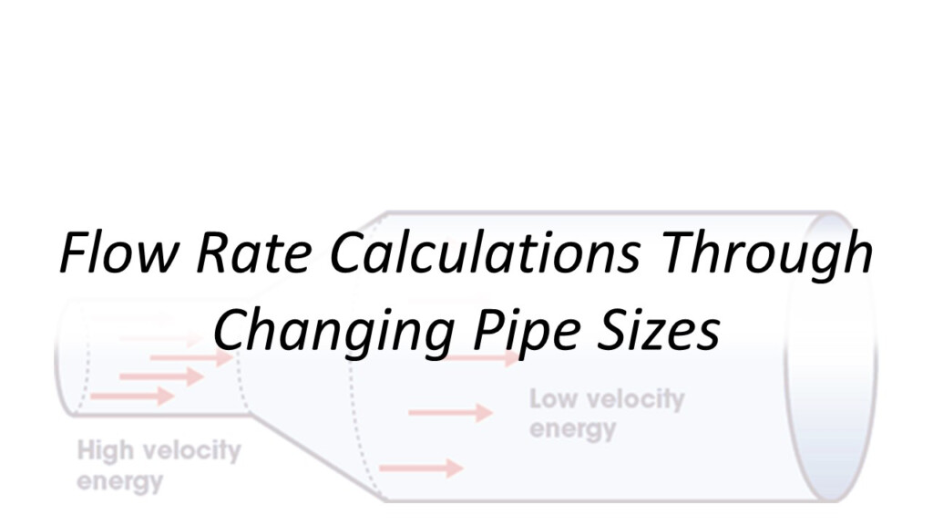 Water Pipe Flow Rate Chart